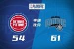 半场战报-魔术领先活塞7分 贝恩14分 班凯罗9中2 奥萨尔15+4+3帽